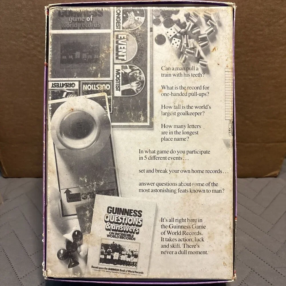 1975 Guinness Game Of World Records Board Game